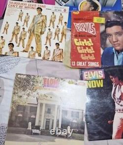 Huge LOT Of 30 Elvis Presley Vinyl Record Albums 30 Total Vintage Music RARE