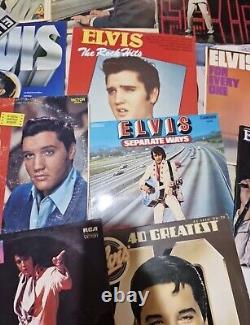 Huge LOT Of 30 Elvis Presley Vinyl Record Albums 30 Total Vintage Music RARE
