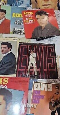 Huge LOT Of 30 Elvis Presley Vinyl Record Albums 30 Total Vintage Music RARE