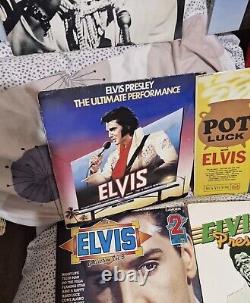 Huge LOT Of 30 Elvis Presley Vinyl Record Albums 30 Total Vintage Music RARE