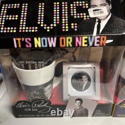 JUMBO ELVIS PRESLEY THE KING Mug Plate & Ornament Collection Set of 3 RARE