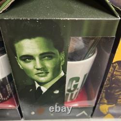 JUMBO ELVIS PRESLEY THE KING Mug Plate & Ornament Collection Set of 3 RARE