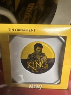 JUMBO ELVIS PRESLEY THE KING Mug Plate & Ornament Collection Set of 3 RARE