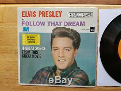 JUST OPENED RARE MINT ORANGE LABEL Elvis Presley FOLLOW THAT DREAM EPA-4368