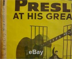 Jailhouse Rock vintage movie poster one sheet Elvis Presley VERY Rare Style