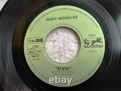 Jenny Nicholas Elvis Presley Daddy Gone Bye Bye PS RARE SINGLE 7 France EX