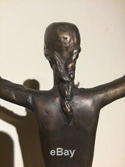John McIntire Graceland Christ Bronze Statue Gift to Elvis Presley 1965 Rare