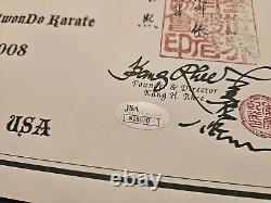 Kang Rhee 9th Degree Black Belt Leadership Auto Certificate Rare with COA