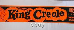 King Creole-elvis Presley-banner- Rare Vintage Day Glo Style 4 3/4 W X 27 L
