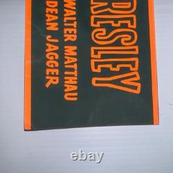 King Creole-elvis Presley-banner- Rare Vintage Day Glo Style 4 3/4 W X 27 L