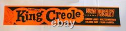 King Creole-elvis Presley-banner- Rare Vintage Day Glo Style 4 3/4 W X 27 L