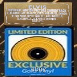 King ELVIS Presley 2022 ELVIS Soundtrack Exclusive Ltd GOLD VINYL+ RARE POSTER