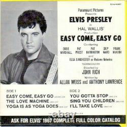 King ELVIS Presley EASY COME, EASY GO RARE ERROR! RCA EPA-4387 WL PROMO NM/EX