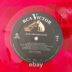 King ELVIS Presley ELVIS XMAS ALBUM RED Vinyl RARE'03 RCA Record Club EXCLUSIVE