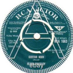 King ELVIS Presley GUITAR MAN / HI HEEL SNEAKERS RARE UK PROMO 45 + INSERT MINT