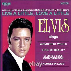 King ELVIS Presley LIVE A LITTLE LOVE A LITTLE'69 RARE Vegas Giveaway EP Sleeve