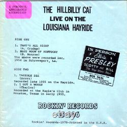 King ELVIS Presley LIVE ON THE LOUISIANA HAYRIDE ROCKABILLY EP +RARE Bonus Pic