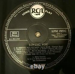 LP 1957 Elvis Presley LOVING YOU RCA LPM 1515 C Top Open RARE ERSTPRESSUNG