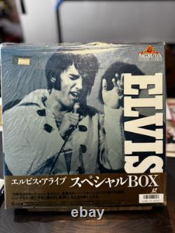 Laserdisc Rare Elvis Presley Box set 5 LD Elvis Alive Special -ML4 & Obi NTSC