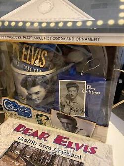 Lot of 7 Rare Elvis Presley Items Barbie Doll New In Box Mug Books Ornament