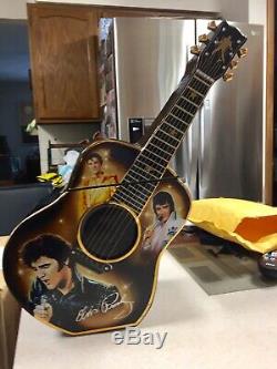 Ltd Ed Bradford Exchange Very Rare Elvis Presley Guitar Cookie Jar-reduced