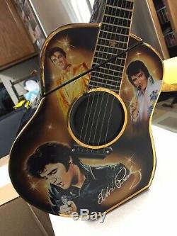 Ltd Ed Bradford Exchange Very Rare Elvis Presley Guitar Cookie Jar-reduced