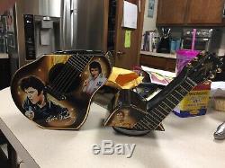 Ltd Ed Bradford Exchange Very Rare Elvis Presley Guitar Cookie Jar-reduced