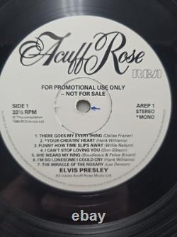 MEGA RARE! Elvis Presley Acuff Rose LP PROMO 1986 UK PRESS NM/VG