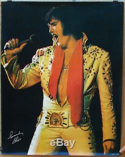 MEGA RARE Elvis Presley Las Vegas Hilton Concert Poster Original All Star Shows