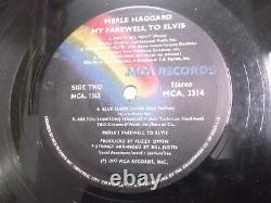 MERLE HAGGARD MY FAREWELL TO ELVIS PRESLEY jailhouse/ghetto RARE LP INDIA VG+