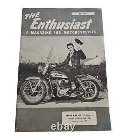 May 1956 The Enthusiast Motorcyclist Magazine Featuring Elvis Presley RARE
