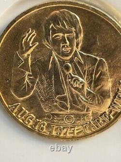McCormick Rare Elvis Presley 50th Golden Anniversary Musical Decanter 18 inch
