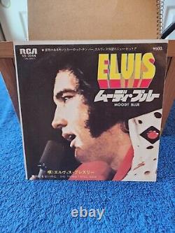 Mega Rare Elvis Presley Misprint Label Japan Moody Blue