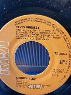 Mega Rare Elvis Presley Misprint Label Japan Moody Blue