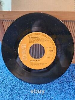 Mega Rare Elvis Presley Misprint Label Japan Moody Blue