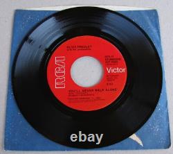 Mega Rare Elvis Presley You'll Never Walk Alone / We Call On Him Beautiful