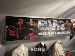 Mega Rare Original Elvis 1972 IN PERSON Oversized Oil Cloth Banner / Memphis