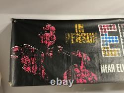 Mega Rare Original Elvis 1972 IN PERSON Oversized Oil Cloth Banner / Memphis