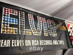 Mega Rare Original Elvis 1972 IN PERSON Oversized Oil Cloth Banner / Memphis