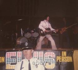 Mega Rare Original Elvis 1972 IN PERSON Oversized Oil Cloth Banner / Memphis
