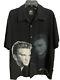 Men's Elvis Presley Button Up Shirt By Dragonfly Clothing Large Size Rare