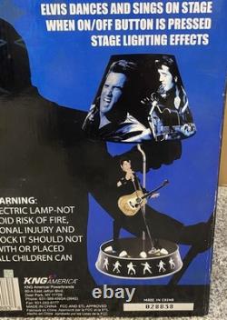NEW! ELVIS PRESLEY RARE VINTAGE 1999 ANIMATED LAMP Dances & Sings To Hound Dog