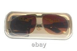 NEW! Elvis Presley TCB Sunglasses Concert Gold Brown Deadstock! RARE VTG Case