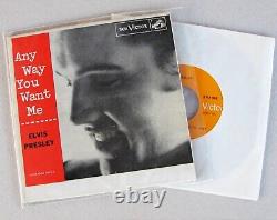 NM+ Elvis Presley Any Way You Want Me Orange Label, No Banner Pic Sleeve EPA-965