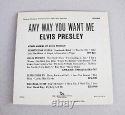NM+ Elvis Presley Any Way You Want Me Orange Label, No Banner Pic Sleeve EPA-965