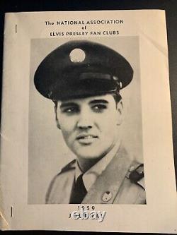 National Association Of Elvis Presley Fan Clubs 1959 Book / Rare