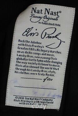 Nwt Rare Signed Nat Nast Ltd Ed 1 Of 600 Elvis Presley Greatist Hits XL Silk
