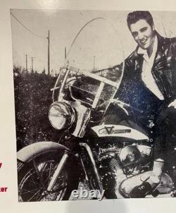Original 1956 Elvis Presley Harley Davidson Promotional Ad Poster Age 21 RARE