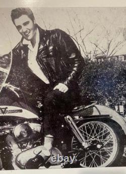 Original 1956 Elvis Presley Harley Davidson Promotional Ad Poster Age 21 RARE