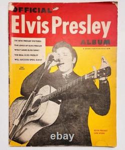 Original 1956 Official Elvis Presley Album Magazine RARE Photos Behind The Scene